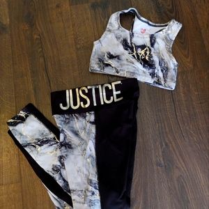 Justice activewear CX - J leggings & crop top